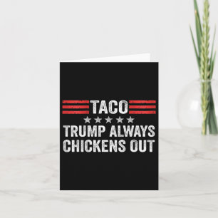Cartão Trump Sempre Fala Taco Comercializa Memória Engraç