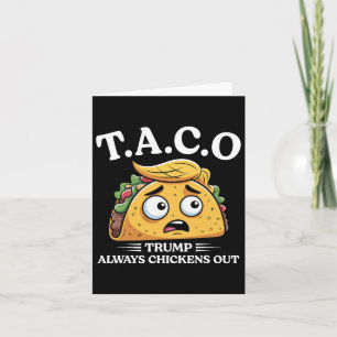 Cartão Trump Sempre Fala Taco Funny Taco Trump Sh