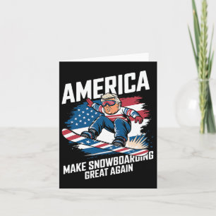 Cartão Trump Snowboard Usa - Faça o Excelente de Snowboar