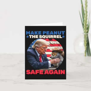 Cartão Trump Squirrel Torna o Esquilo de amendoim seguro