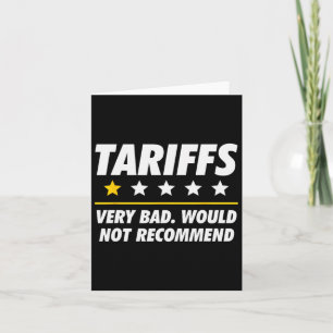 Cartão Trump Tariff Usa Não Recomendaria Tarifas Engraçad