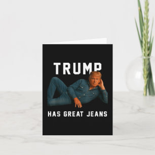 Cartão Trump Tem Jeans Excelentes Engraçados Memória