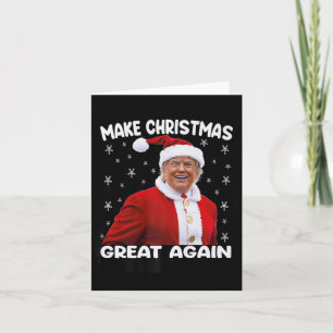 Cartão Trump Torna Excelente de Natal Novamente Papais no