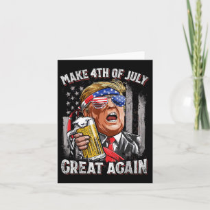 Cartão Trump Torna O Excelente De 4 De Julho Novamente Be