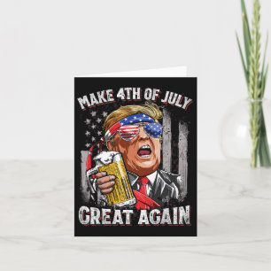 Cartão Trump Torna O Excelente De 4 De Julho Novamente Be