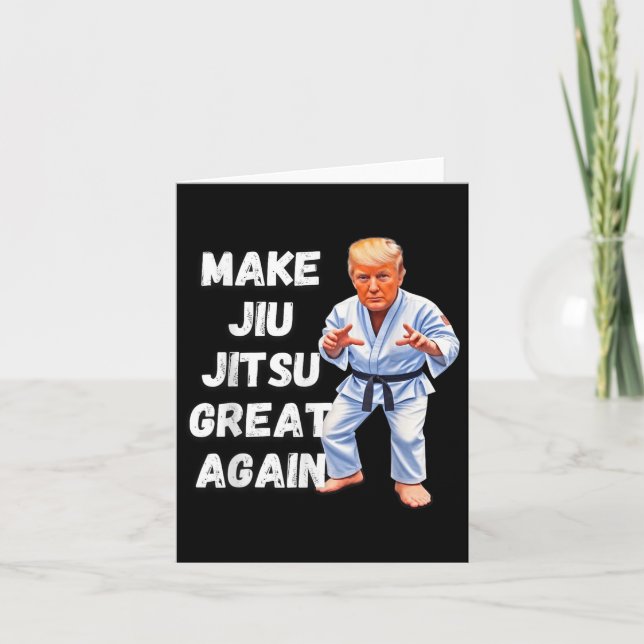 Cartão Trump Torne Excelente Jiu-jitsu Novamente Bjj (Frente)