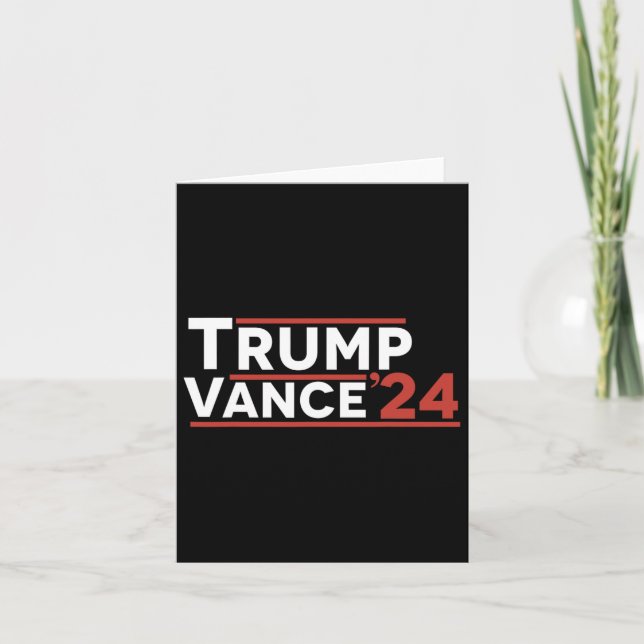 Cartão Trump Vance 2024 (Frente)