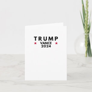 Cartão Trump Vance 2024