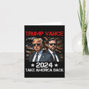 Cartão Trump Vance 2024 Donald Trump J.d. Vance Devolva a