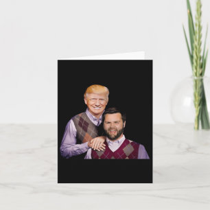 Cartão Trump Vance 2024 Irmãos Paródia Divertida Trump J.