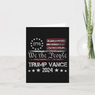 Cartão Trump Vance 2024 Retro Stripe Jd Vance (em B)