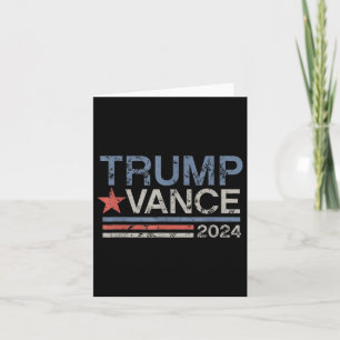 Cartão Trump Vance 2024 Retro Stripe Trump Jd Vance