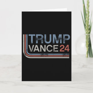 Cartão Trump Vance 2025 Vintage Distressed Retro Stripe R