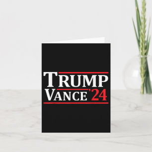Cartão Trump Vance 24 Trump 2024
