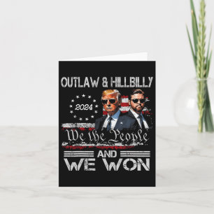 Cartão Trump Vance Nós Ganhamos Vencer Dia de Inauguração