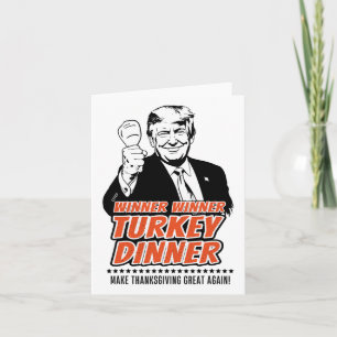 Cartão Trump Winner Funny Winner Turquia Janta Graças
