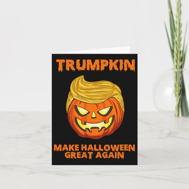 Cartão Trumpkin Usa Torna O Excelente De Halloween Novame (Frente)