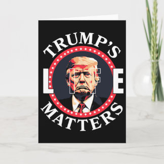 Cartão Trump's Life Problems Political Support For Donald