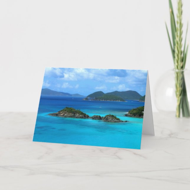 Cartão Trunk Bay Greeting Card (Frente)
