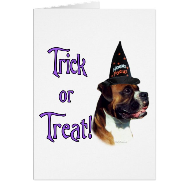 Cartão Truque de Boxer (Frente)