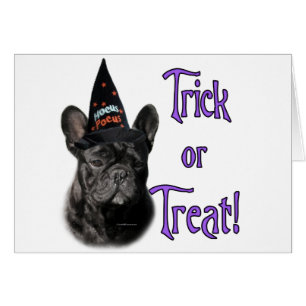 Cartão Truque de Buldogue Francês