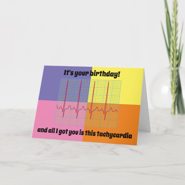 Cartão Truque Médico de Taquicardia (Frente)