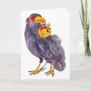 Cartão Truque ou Tratar Raven