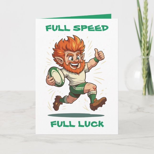 Cartão Try Line St Patricks Match Day Charge (Frente)