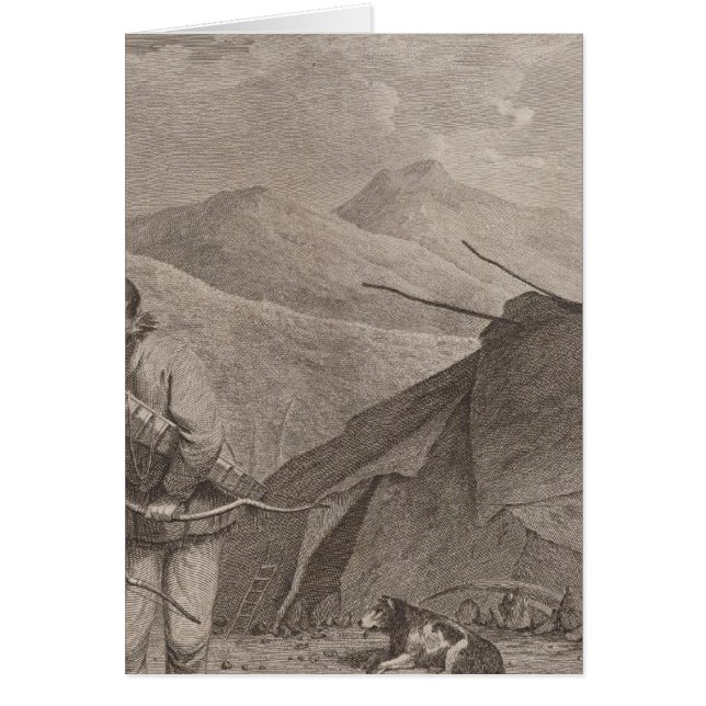 Cartão Tschuktschi e habitats, Rússia (Frente)