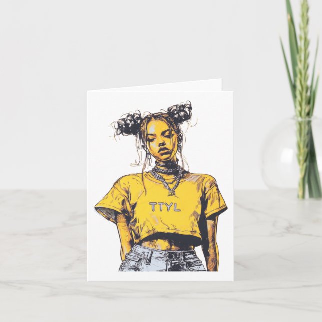 Cartão Ttyl Vibes Sticker (Frente)