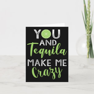 Cartão Tu E A Tequila Fazem-Me Uma Festa De Cinco De Mayo
