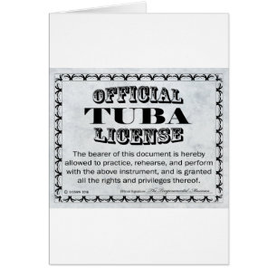 Cartão Tuba License