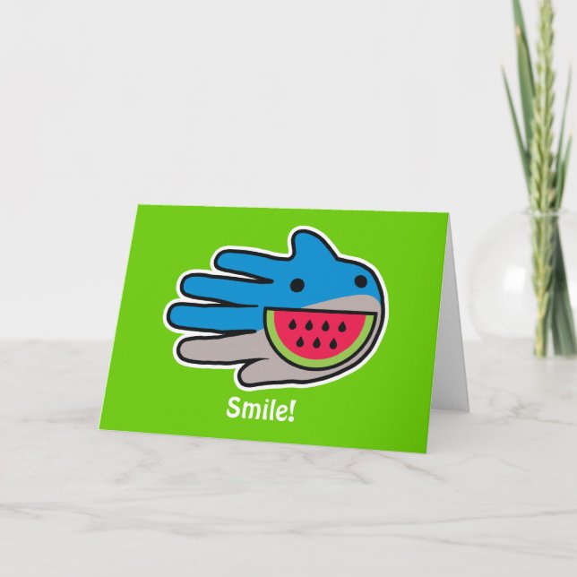 Cartão Tubarão-Boca Aberto (Frente)