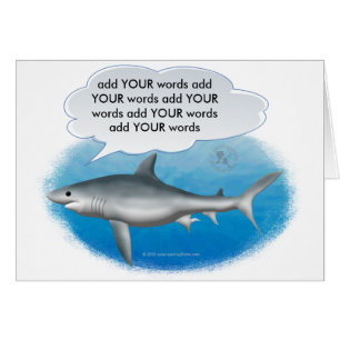 Cartão Tubarão de fala