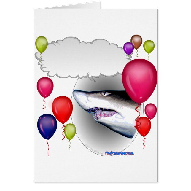 Cartão Tubarão de fala do partido (Frente)