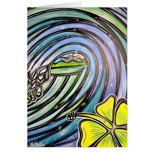 Cartão Tubo do hibiscus (Frente)