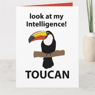 Cartão Tucano Engraçado Fofo