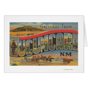 Cartão Tucumcari, New mexico - grandes cenas da letra