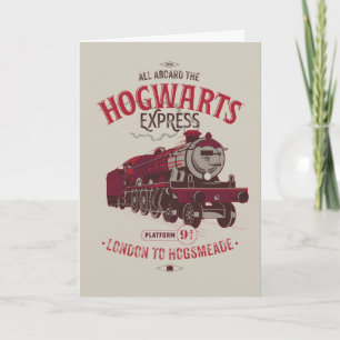 Cartão Tudo A Bordo Do Hogwarts Express