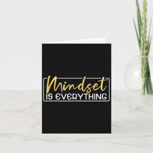 Cartão Tudo É Mentalidade Inspiração Mental Motivação