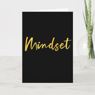 Cartão Tudo É Mentalidade Inspiração Mental Motivação