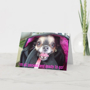 Cartão Tudo embalado e pronto para ir