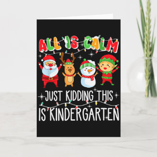 Cartão Tudo Está Calmo Só Brincando Isto É Jardim De Infâ