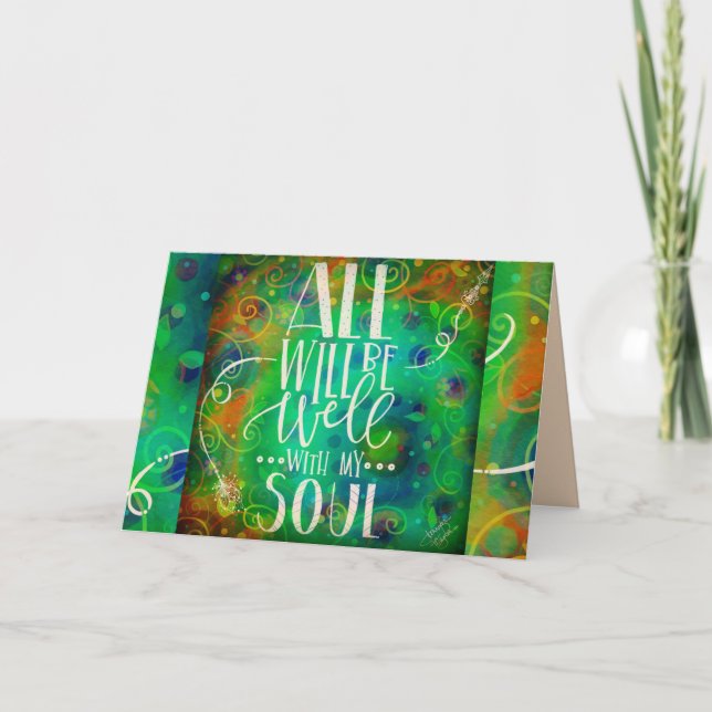 Cartão Tudo ficará bem com minha alma (Frente)