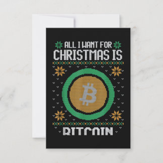 Cartão Tudo O Que Eu Quero No Natal É BTC Bitmoney