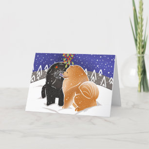 Cartão TUDO O QUE EU QUERO PARA O XMAS Chow personalizar