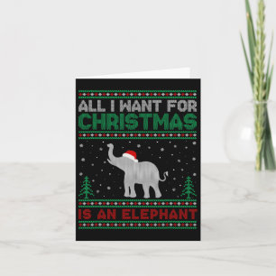 Cartão Tudo O Que Eu Quero Para O Xmas É Um Natal Feio De