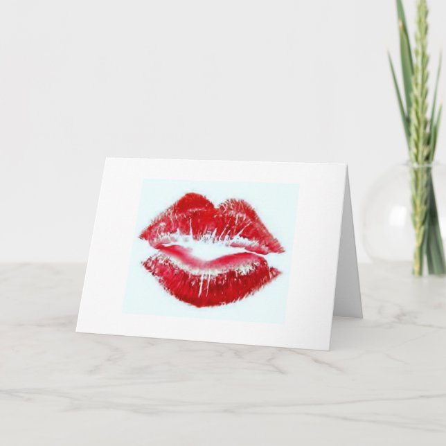 CARTÃO TUDO O QUE POSSO PENSAR É "BEIJANDO-TE" (Frente)