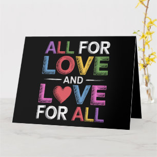 Cartão Tudo Pelo Amor E Amor Para Todos Mês do Orgulho LG