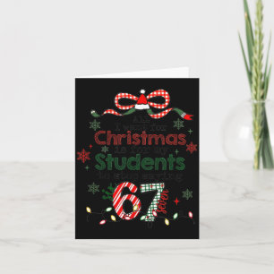 Cartão Tudo Que Eu Quero Para O Natal É Que Meus Alunos P